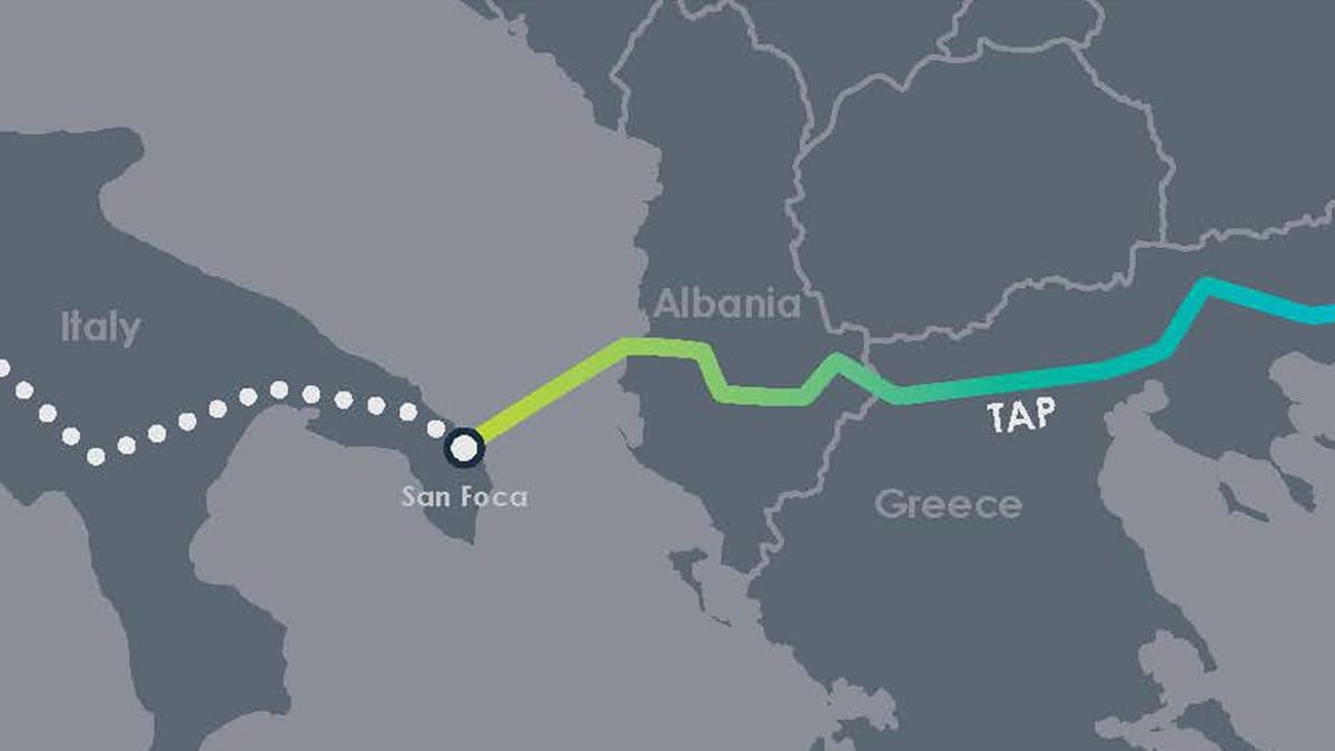 mapa punteatu Albania