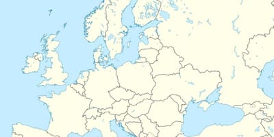 Mapa Albania europako