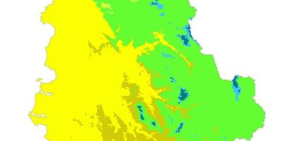 Mapa Albania klima