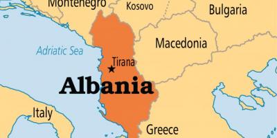 Mapa Albanian tirana